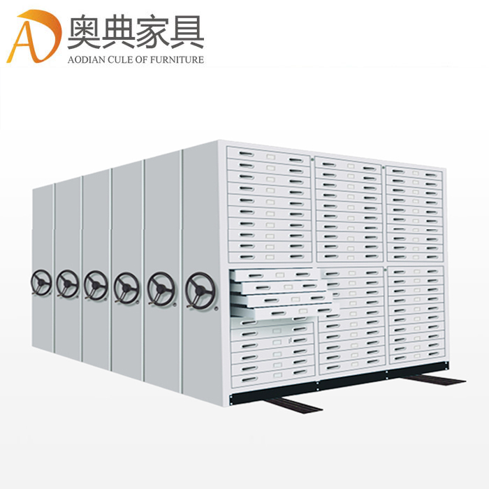 手摇式轨道文件柜电动智能密集架智能移动档案室档案柜病例资料架